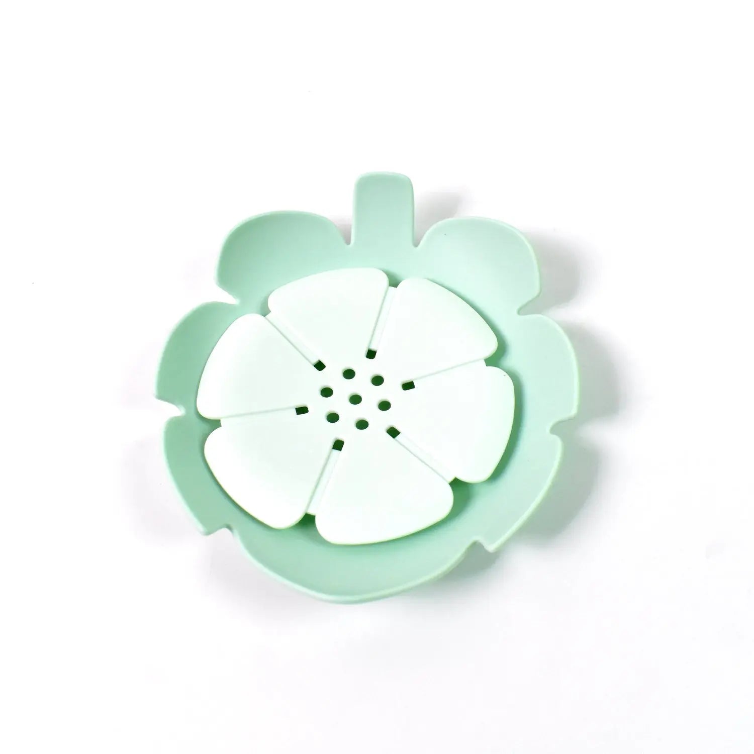Plastic Flowers Soap Dish Bathroom Accessories Set Shower Gift (1 Pc) - Chestore