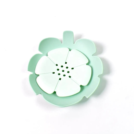 Plastic Flowers Soap Dish Bathroom Accessories Set Shower Gift (1 Pc) - Chestore