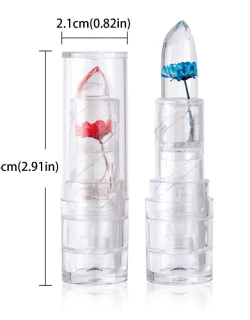 Flower jelly lipstick – color-changing gel moisturizer with real flower core