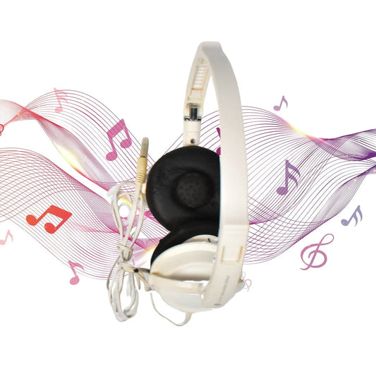 Foldable DJ - Style Stereo Headphones – Wired On - Ear Headphones with Mic for Mobiles - Chestore