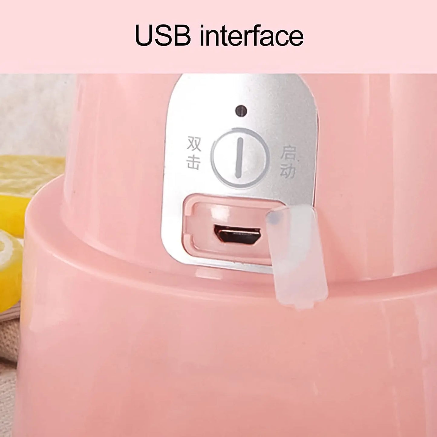 Foldable Electric Juicer | 500ml Portable Blender with 6 Blades - Chestore