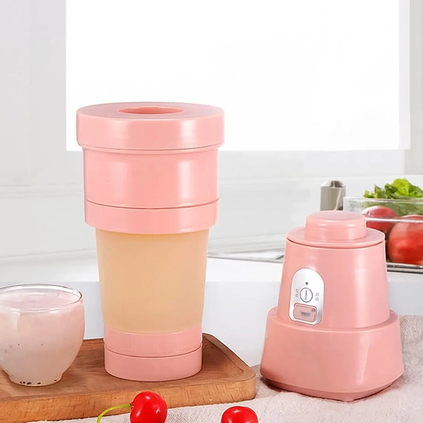 Foldable Electric Juicer | 500ml Portable Blender with 6 Blades - Chestore