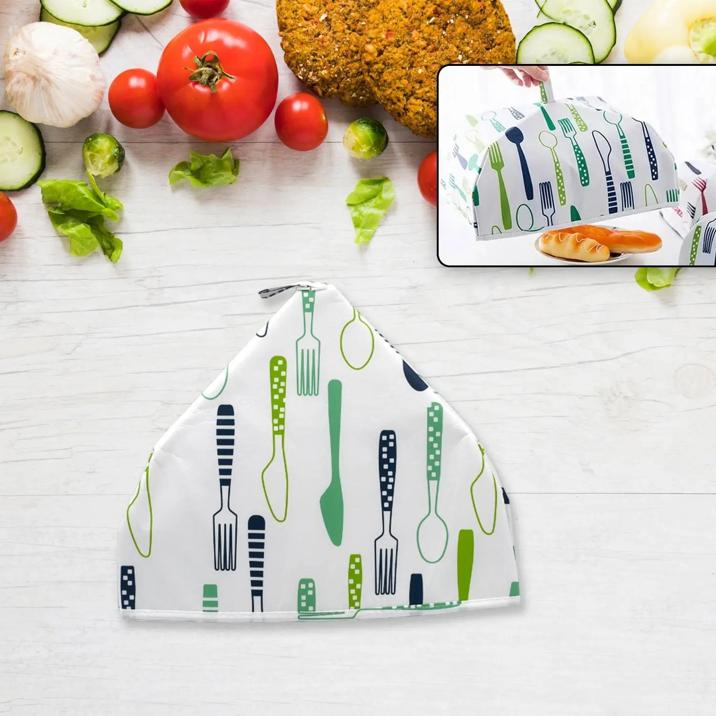 Foldable Food Cover – Anti - Dust, Heat Preservation & Mosquito - Proof Lid - Chestore