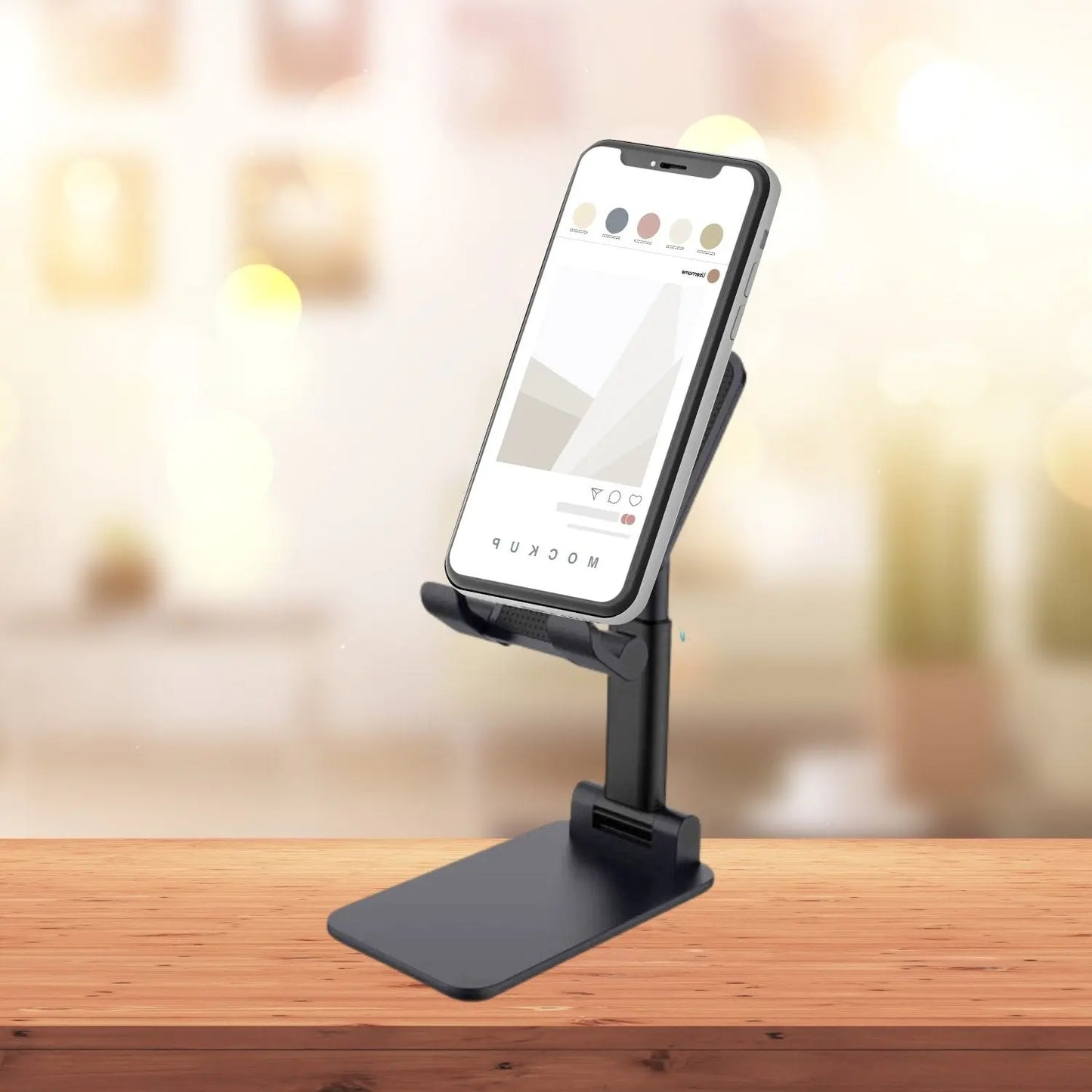 Foldable Mobile Stand with Angle Adjustable – Desktop Table Mobile Holder for Easy Viewing 📱💻 - Chestore