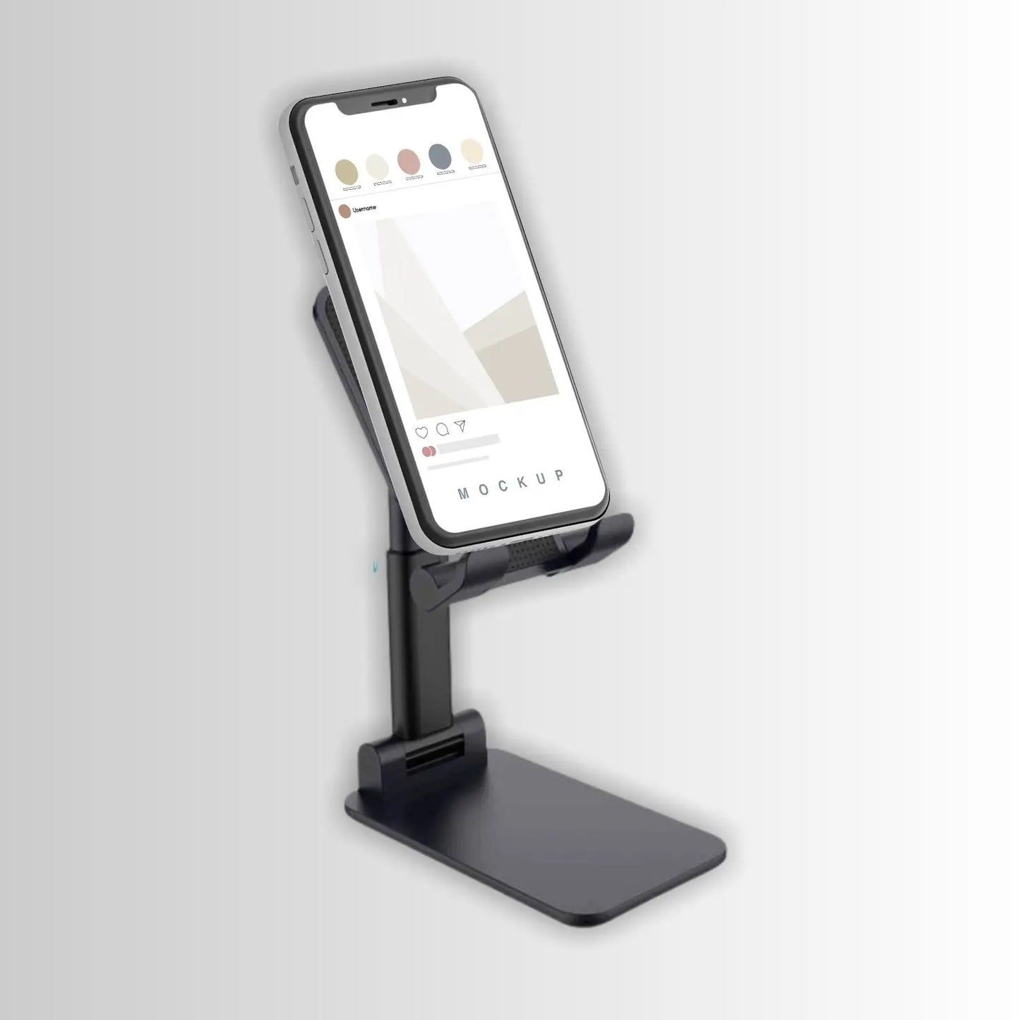 Foldable Mobile Stand with Angle Adjustable – Desktop Table Mobile Holder for Easy Viewing 📱💻 - Chestore