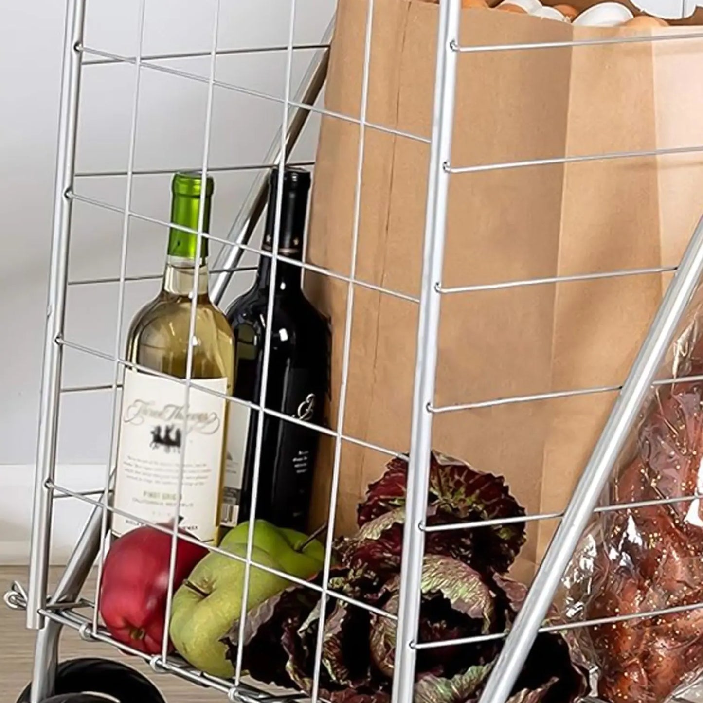Foldable Shopping Trolley with Wheels – Lightweight, Durable & Easy to Carry 🛒✨ - Chestore