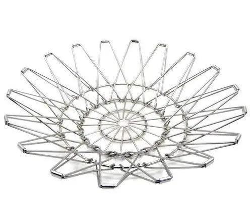 Multipurpose Stainless Steel Foldable Fruit & Vegetable Basket - Chestore