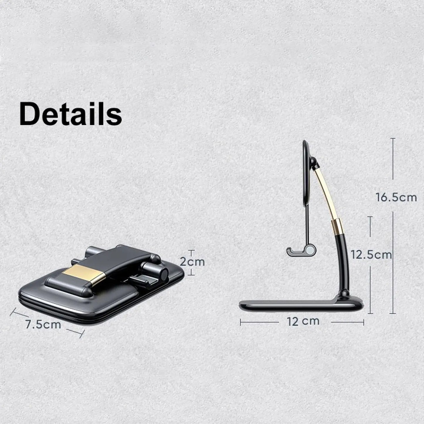 1286 Phone Holder For Table Foldable Universal Mobile Stand For Desk - Chestore