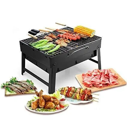 Folding Barbecue Charcoal Grill Oven – Portable & Durable Outdoor Cooking - Chestore