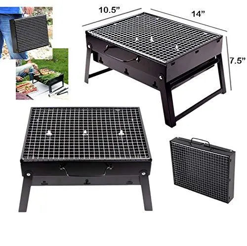 Folding Barbecue Charcoal Grill Oven – Portable & Durable Outdoor Cooking - Chestore