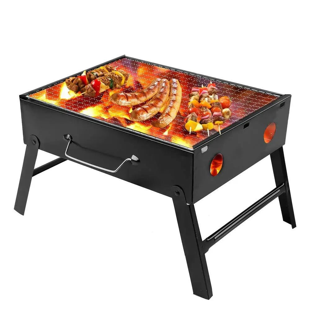 Folding Barbecue Charcoal Grill Oven – Portable & Durable Outdoor Cooking - Chestore