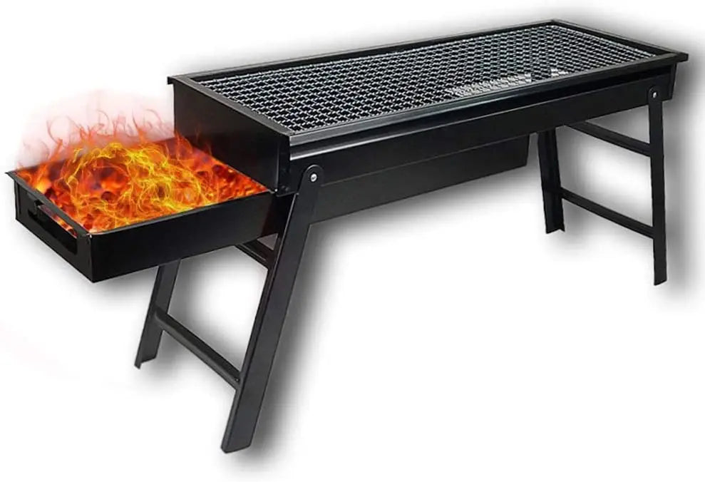 Folding Portable BBQ Grill Set – Outdoor & Home Barbecue Cooking - Chestore