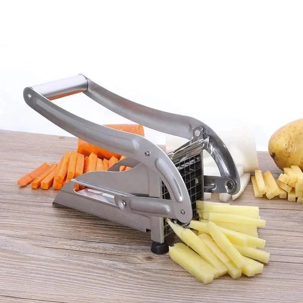 French Fries & Potato Chips Cutter – Potato Strip Cutter Machine with Blade - Chestore