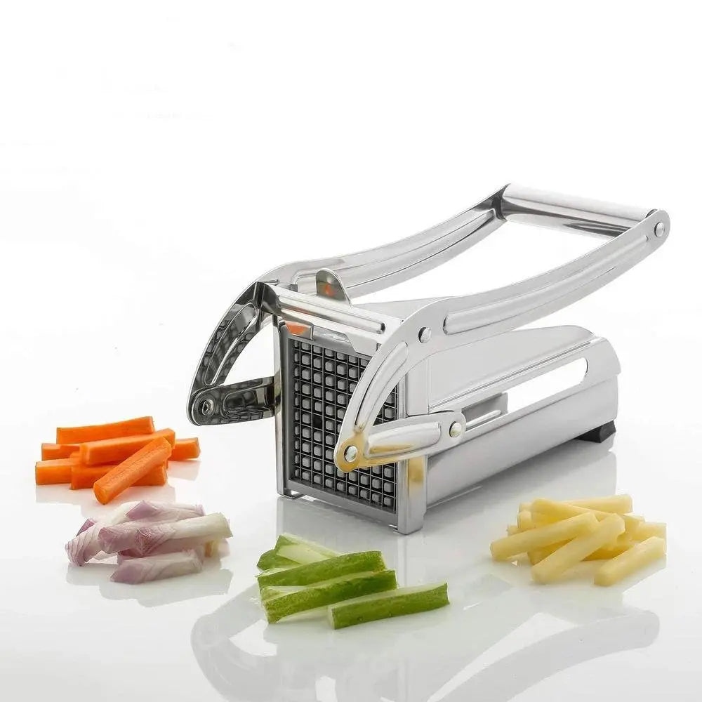 French Fries & Potato Chips Cutter – Potato Strip Cutter Machine with Blade - Chestore