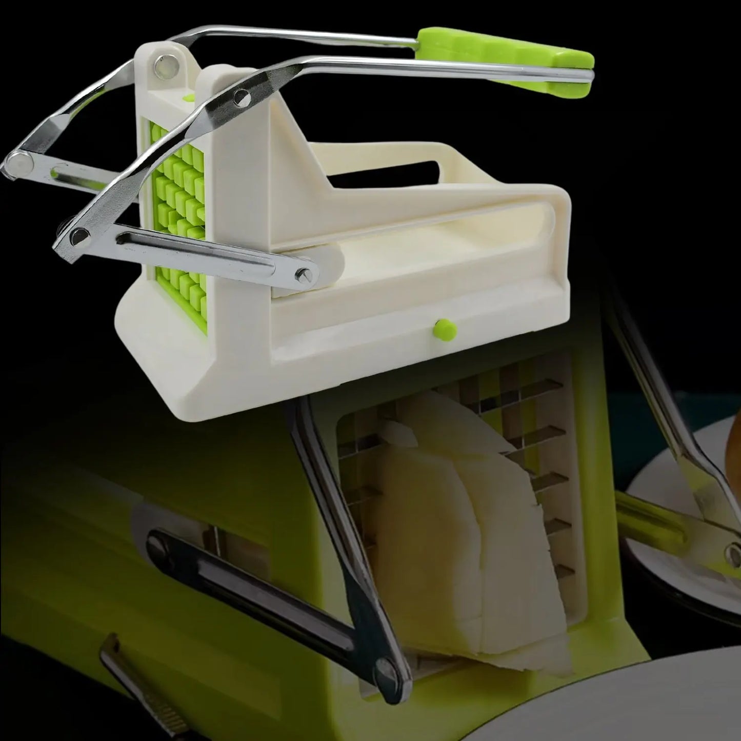 French Fry Cutter | Stainless Steel Vegetable & Potato Cutter for Fries, Carrots, Onions & More - Chestore