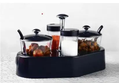 Ganesh Rendy Condiment Set – Transparent Spice Jar (Plastic) - Chestore