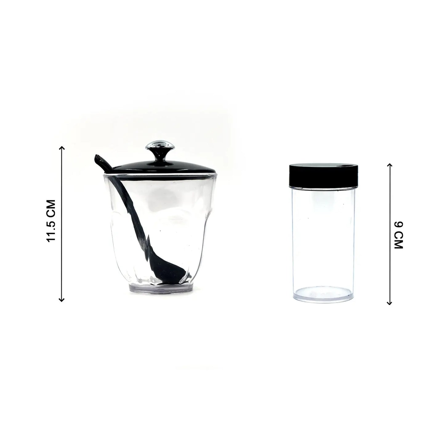 Ganesh Rendy Condiment Set – Transparent Spice Jar (Plastic) - Chestore