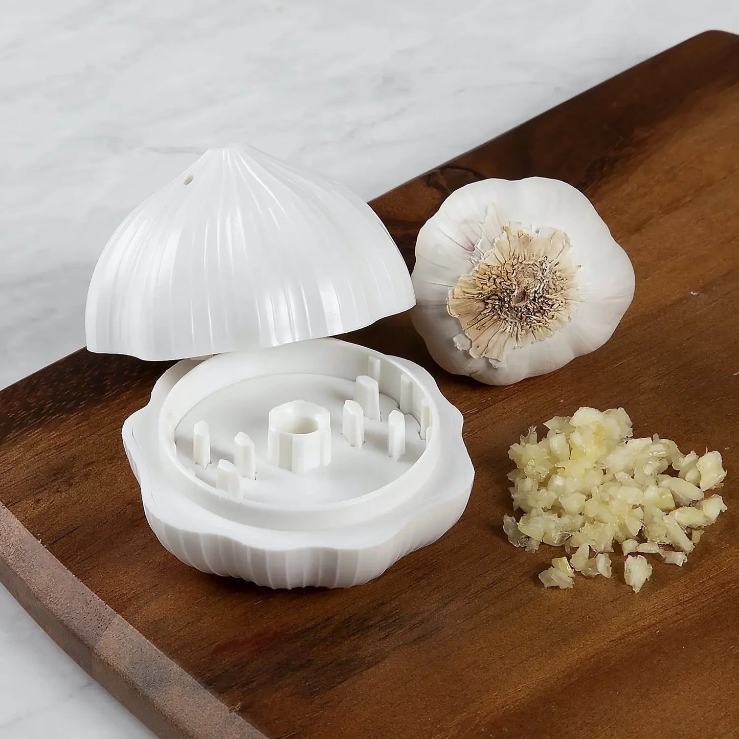 Garlic Press & Manual Crusher – Portable Ginger & Chili Masher - Chestore