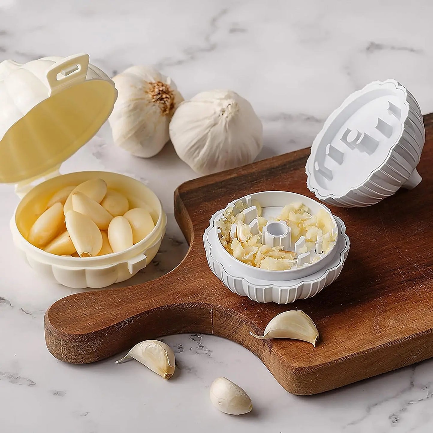 Garlic Press & Manual Crusher – Portable Ginger & Chili Masher - Chestore