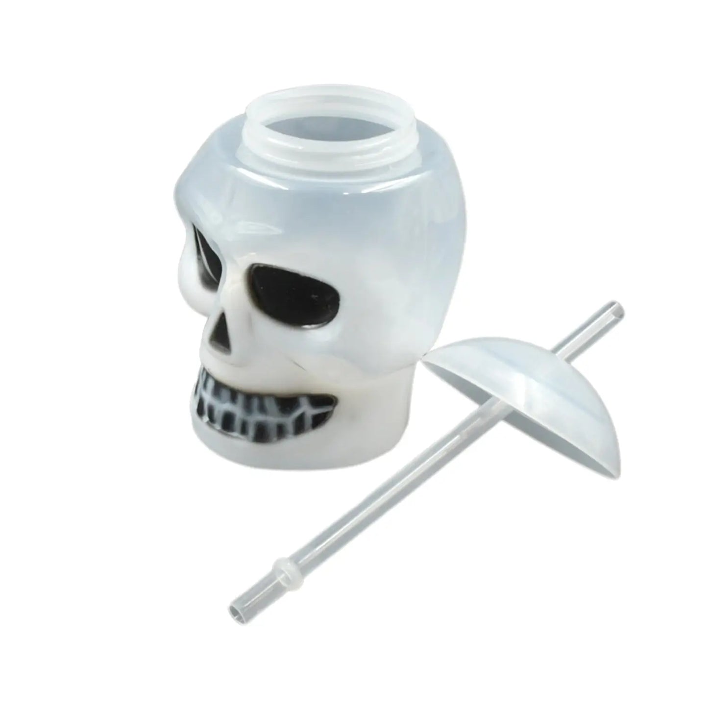 Ghost Face Water Bottle with Lid & Straw | Fun Party Cup for Kids & Adults - Chestore