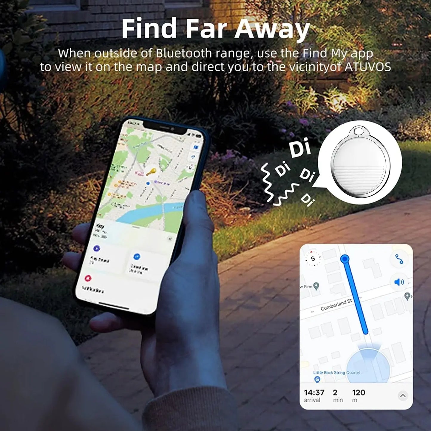 Finder Compatible Global Tracking GPS Tracker with Sound Alarm – Find My App Ready - Chestore