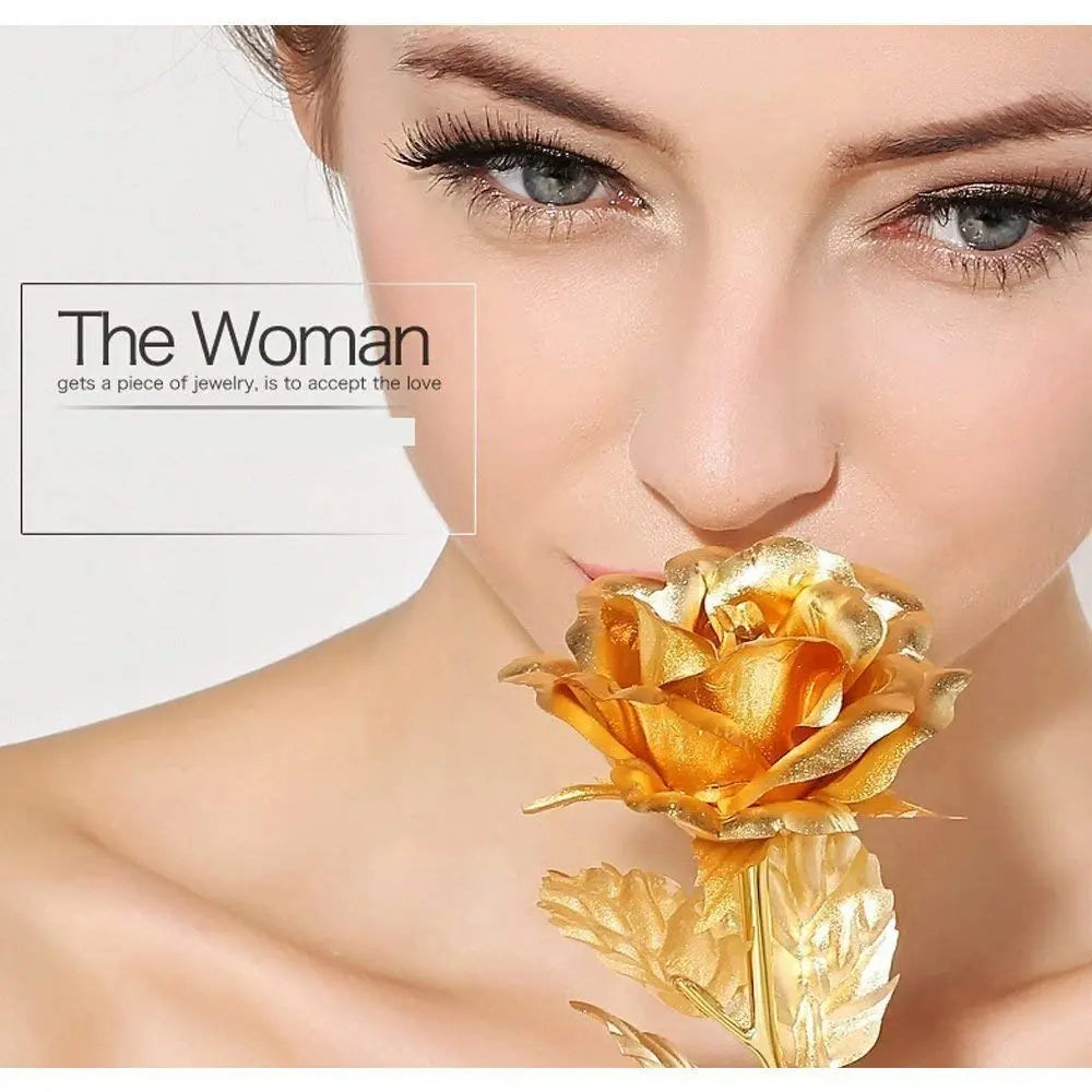 Gold - Plated Artificial Rose 🌹 | Luxury Decorative Gift with Premium Box 🎁 | Eternal Love Keepsake 💛 - Chestore