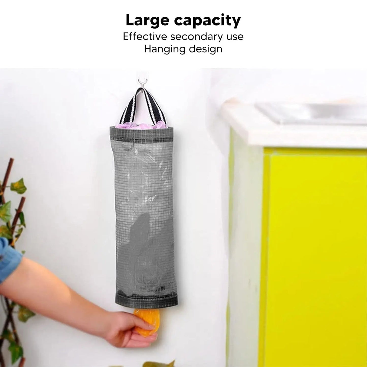 Hanging Waste Bag Holder – Sturdy Large - Capacity Garbage Bag Storage - Chestore