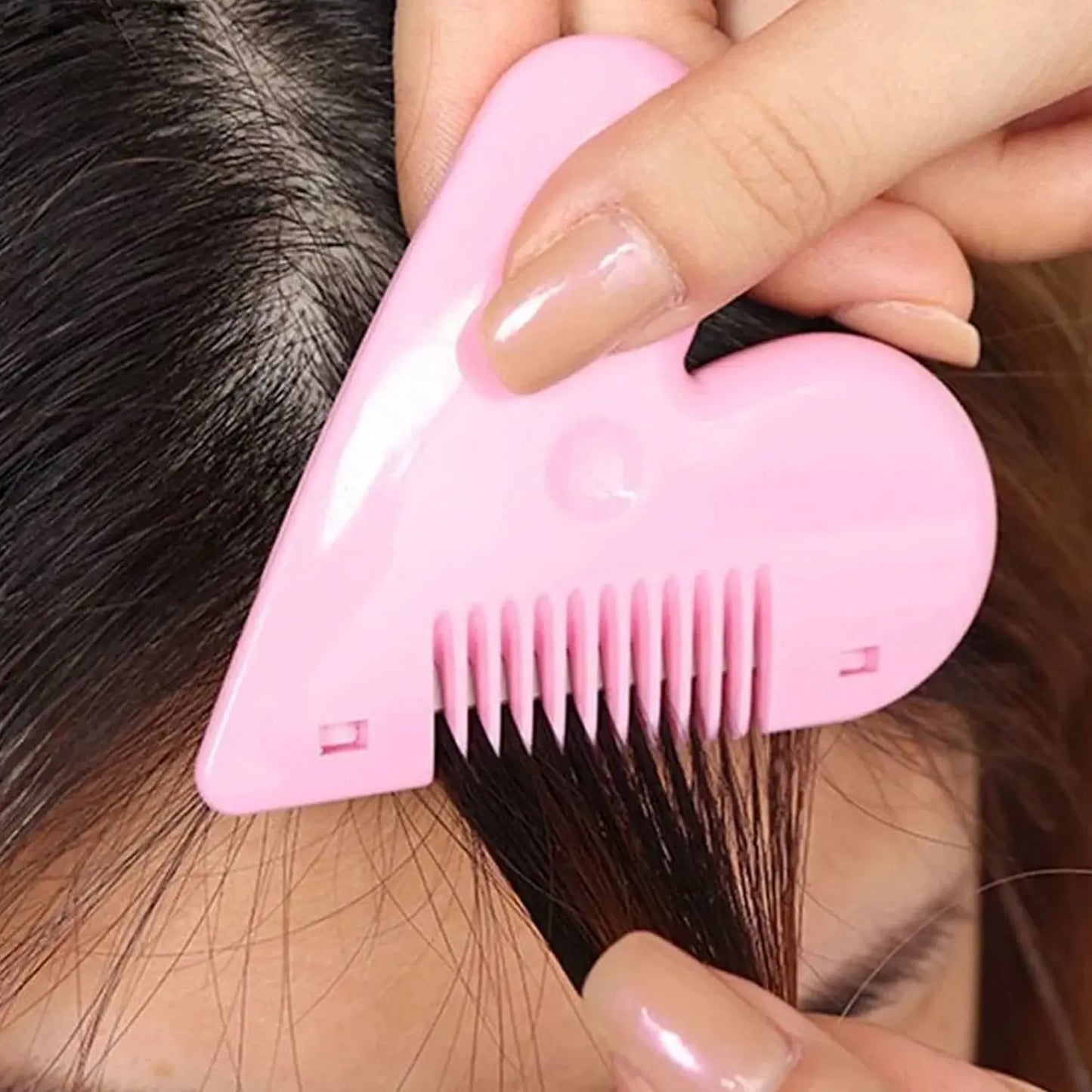 Heart - Shaped Baby Hair Cutting Scissors – Lightweight, Portable & Safe for Girls | Double - Edge Stainless Steel - Chestore