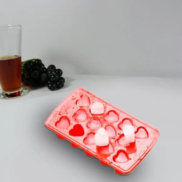 Heart - Shaped Ice Cube Tray – Flexible & Easy - Release Silicone Mold - Chestore