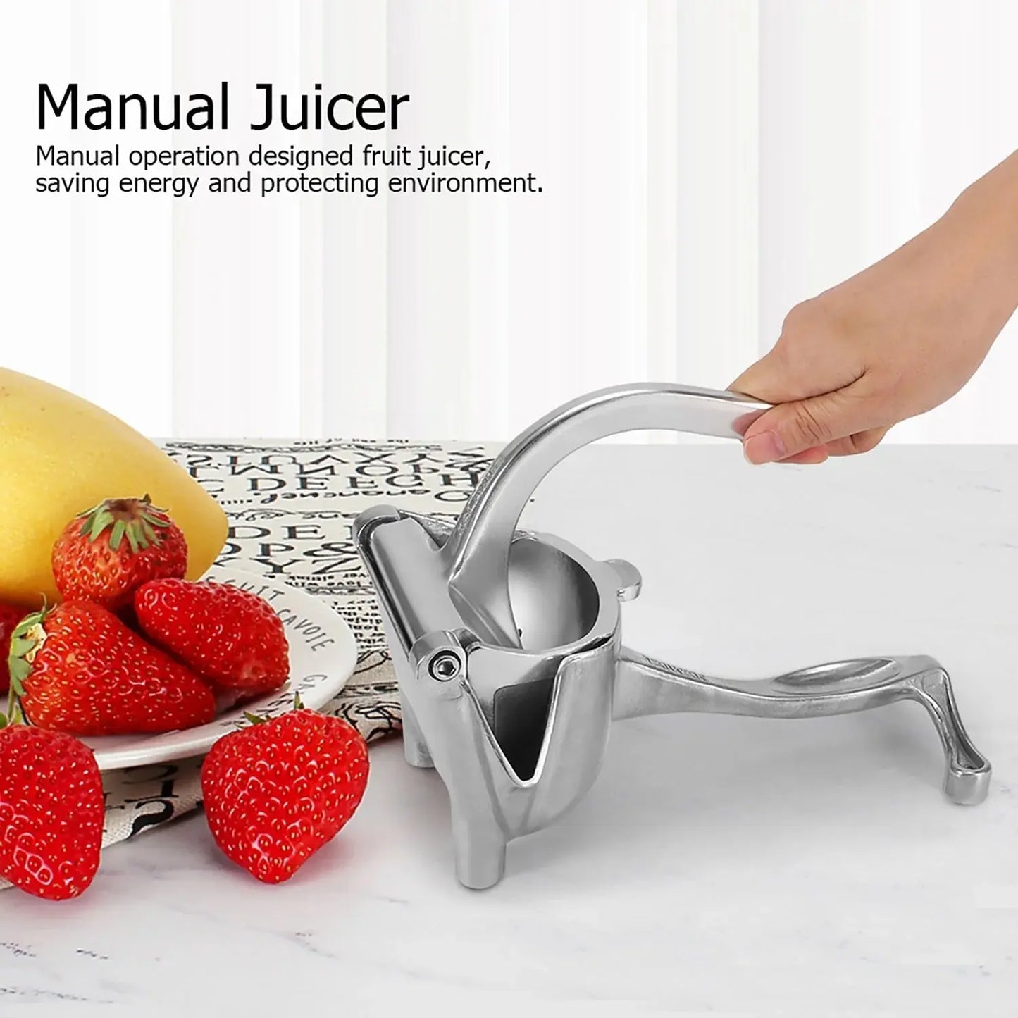 Manual Aluminium Metal Fruit Press Juicer – Heavy Duty Hand Juicer - Chestore