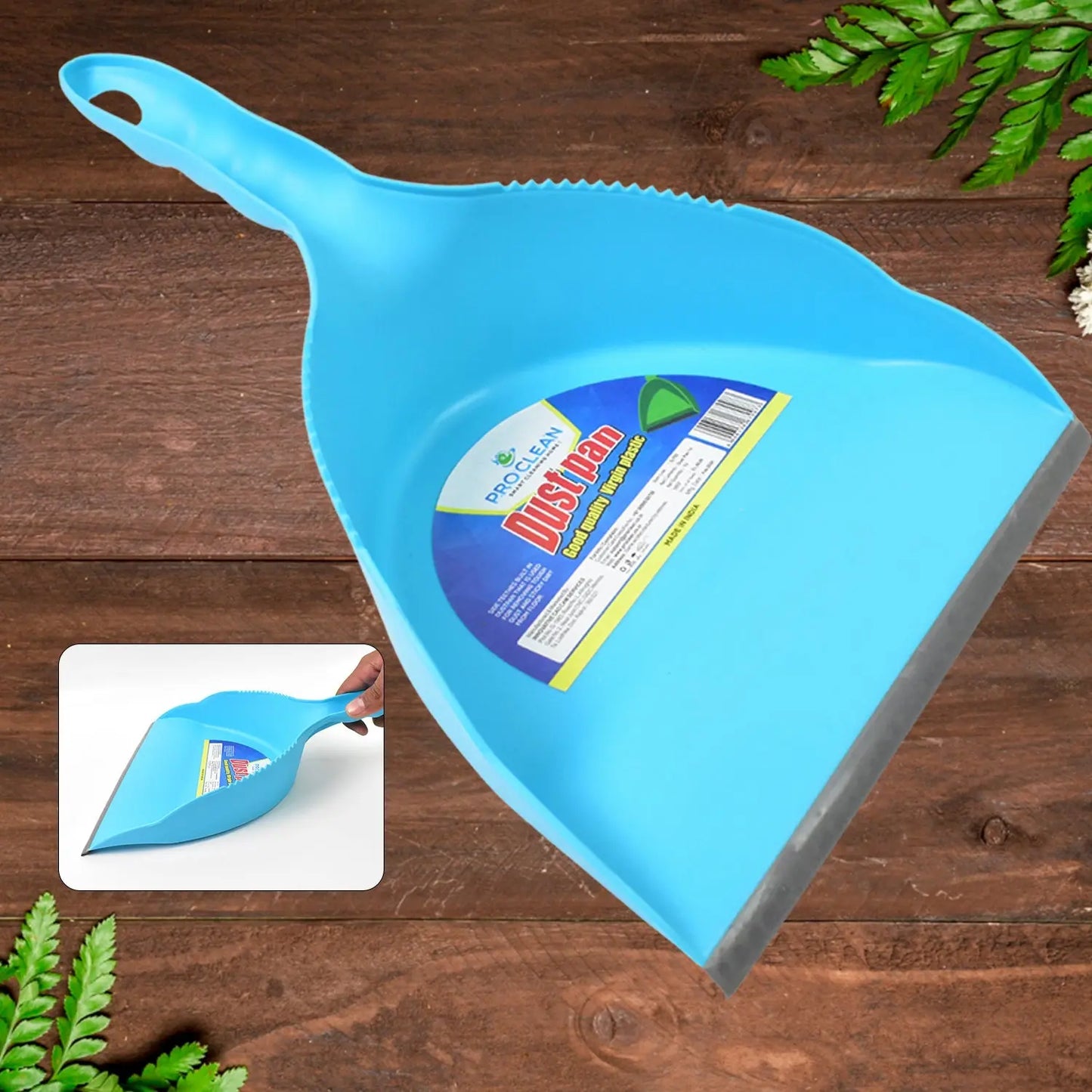 Heavy Plastic Dustpan With Handle (1 Pc) - Chestore