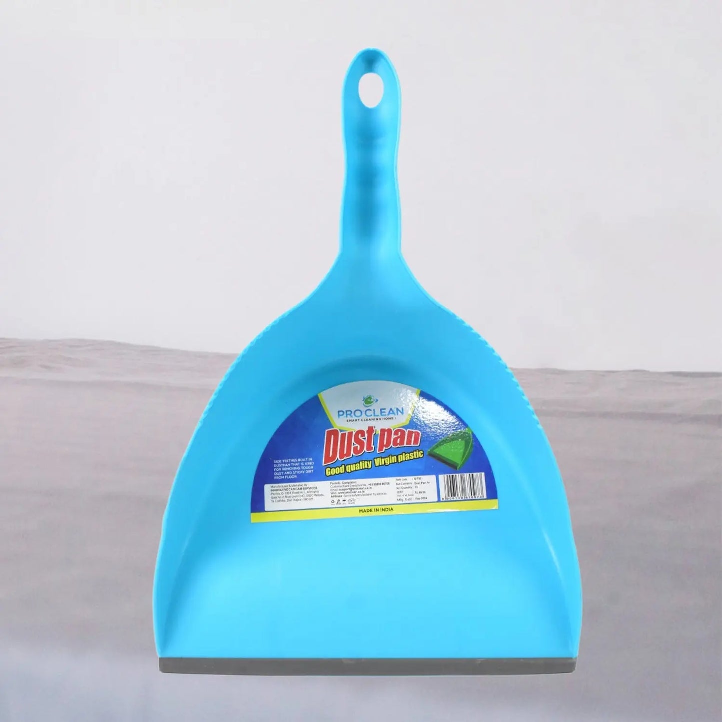 Heavy Plastic Dustpan With Handle (1 Pc) - Chestore