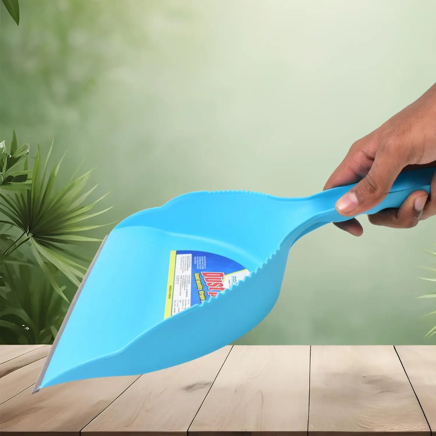 Heavy Plastic Dustpan With Handle (1 Pc) - Chestore