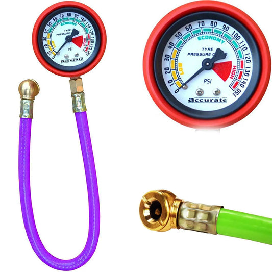 🔧 Heavy Duty Tire Inflator Gauge Air Compressor Accessory – Precision Inflation for Cars, Bikes & More - Chestore