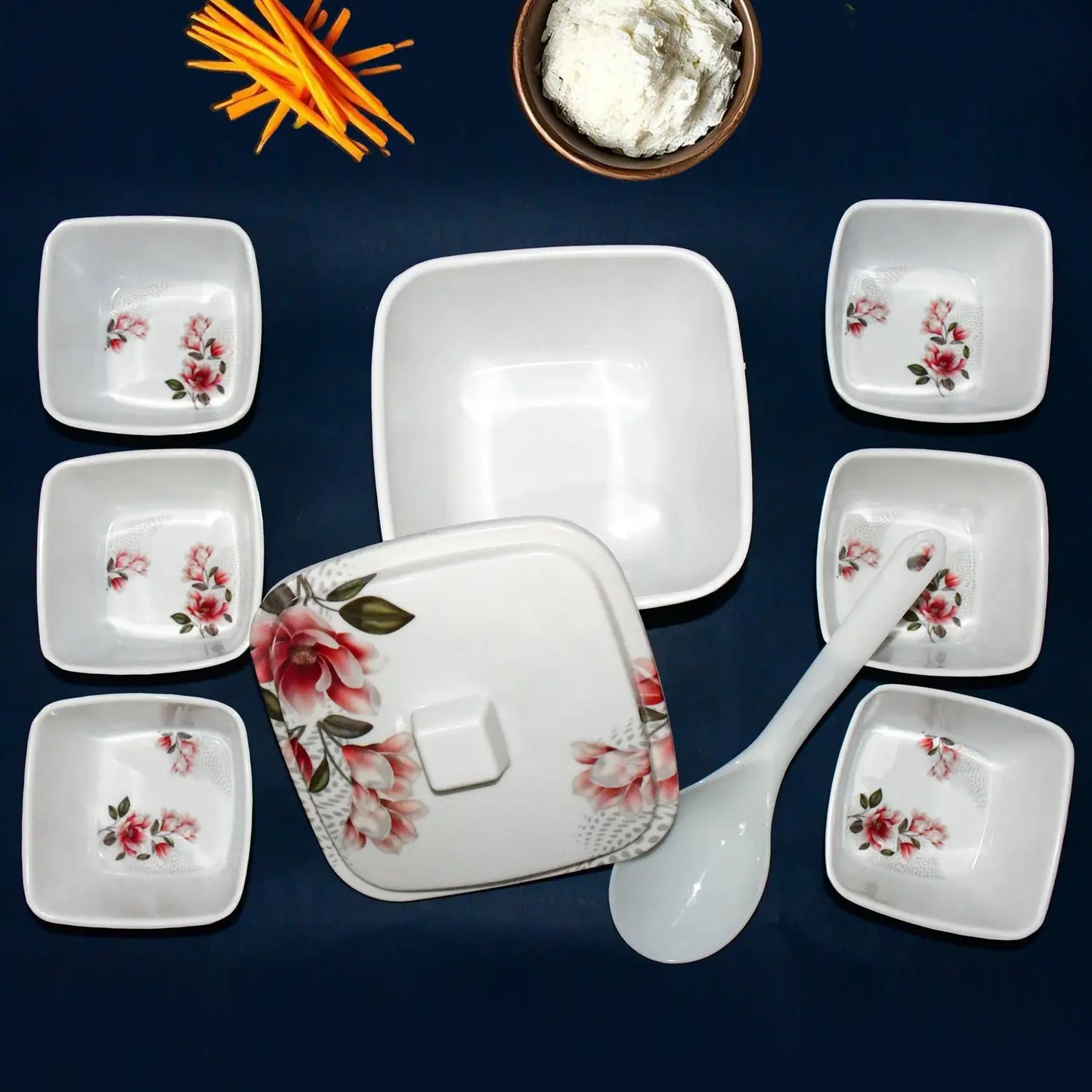Hector High - Quality Dining & Pudding Set – 9 - Piece Elegant Dinnerware - Chestore