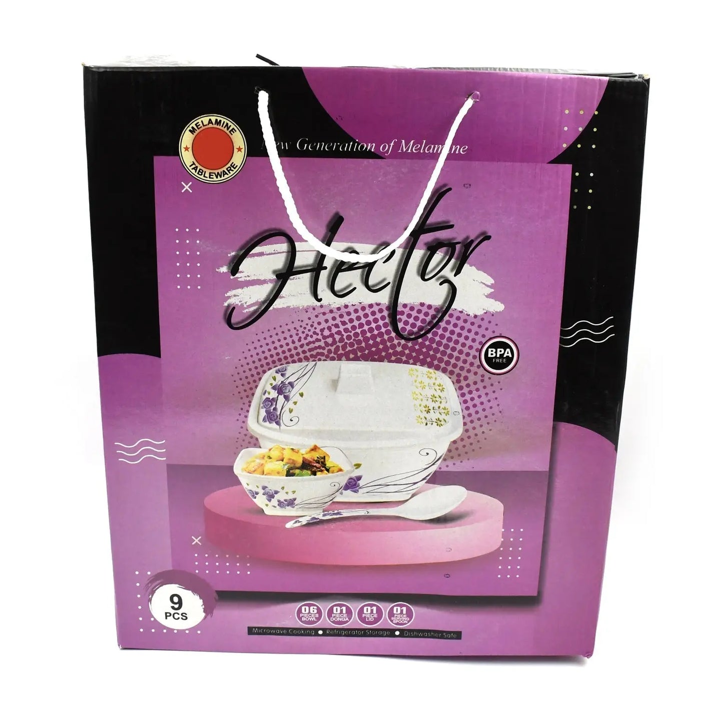 Hector High - Quality Dining & Pudding Set – 9 - Piece Elegant Dinnerware - Chestore