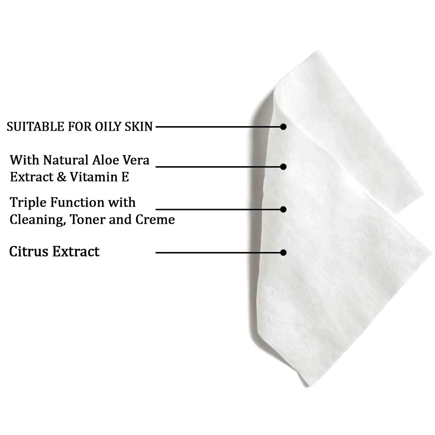 Refreshing Wet Wipes – Face Cleansing & Hydrating Wipes with Fruit Extract | Alcohol - Free (25 Sheets) - Chestore