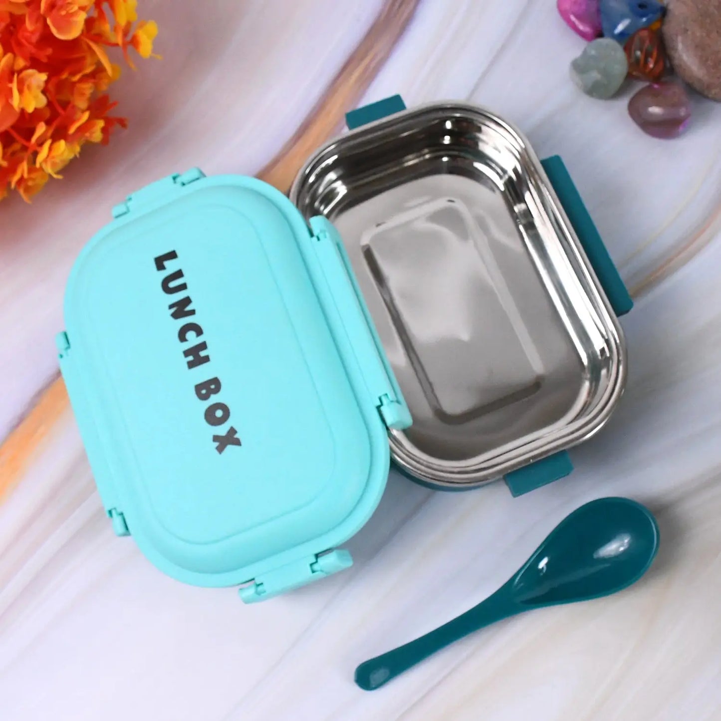 Insulated Stainless Steel Lunch Box – Leakproof & Comes with Spoon 🍱🔥❄️ - Chestore