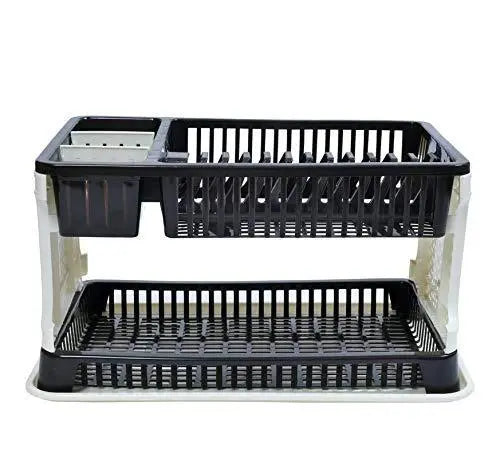 Kitchen Organizer Rack with Water Storing Tray – Space - Saving Dish Rack - Chestore