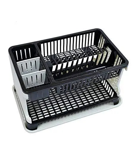 Kitchen Organizer Rack with Water Storing Tray – Space - Saving Dish Rack - Chestore