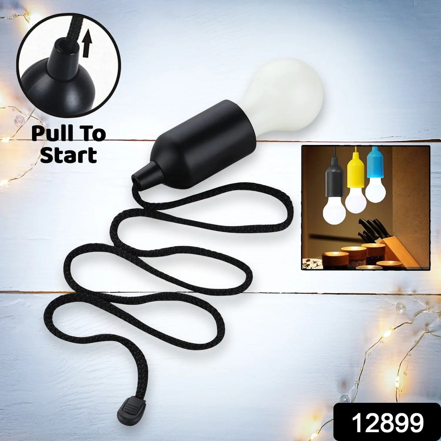 1pcs Led Bulbs Pull Cord Light Led Pull Cord Light Hanging Led Bulb Pull Wire Drawstring Light Bulb Black Led Pendant Lights - Chestore