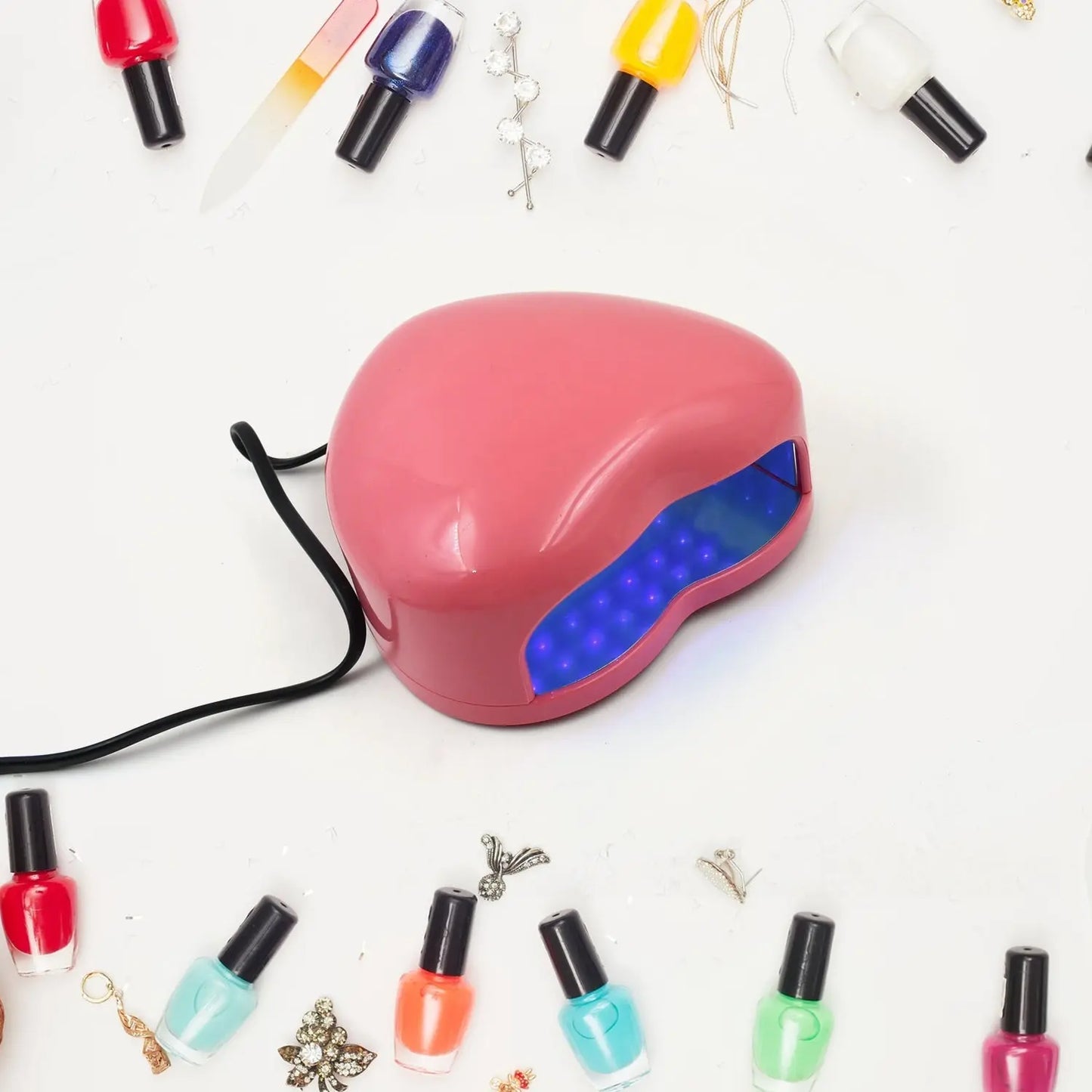 Led Uv Lamp Nail Dryer Gel Nail Lamp Nail Polish Curing Lamp (1 Pc Mix Design) - Chestore