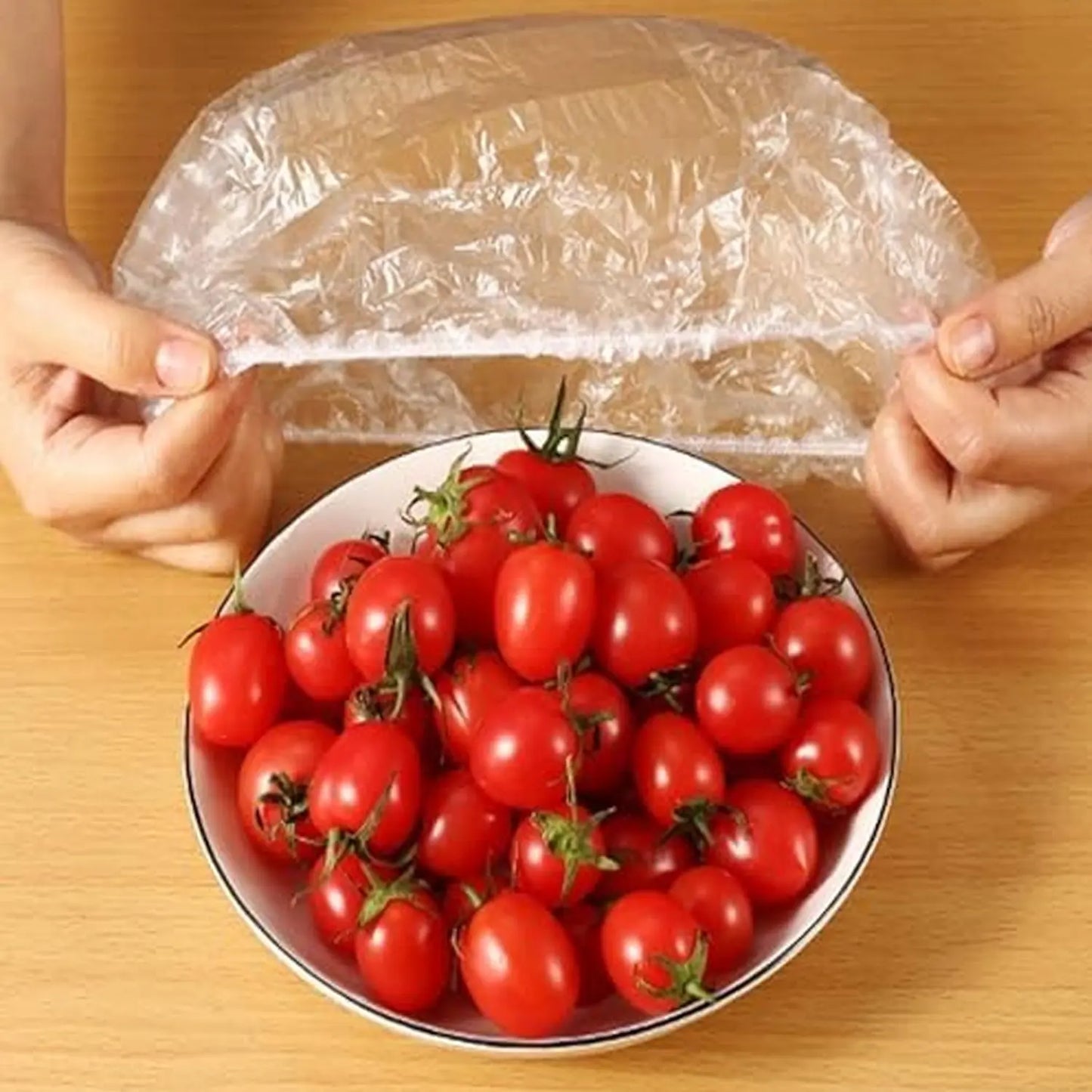 Large Disposable Elastic Food Storage Covers – 100 Pcs Set | Fresh & Spill - Proof 🥗🛡️ - Chestore
