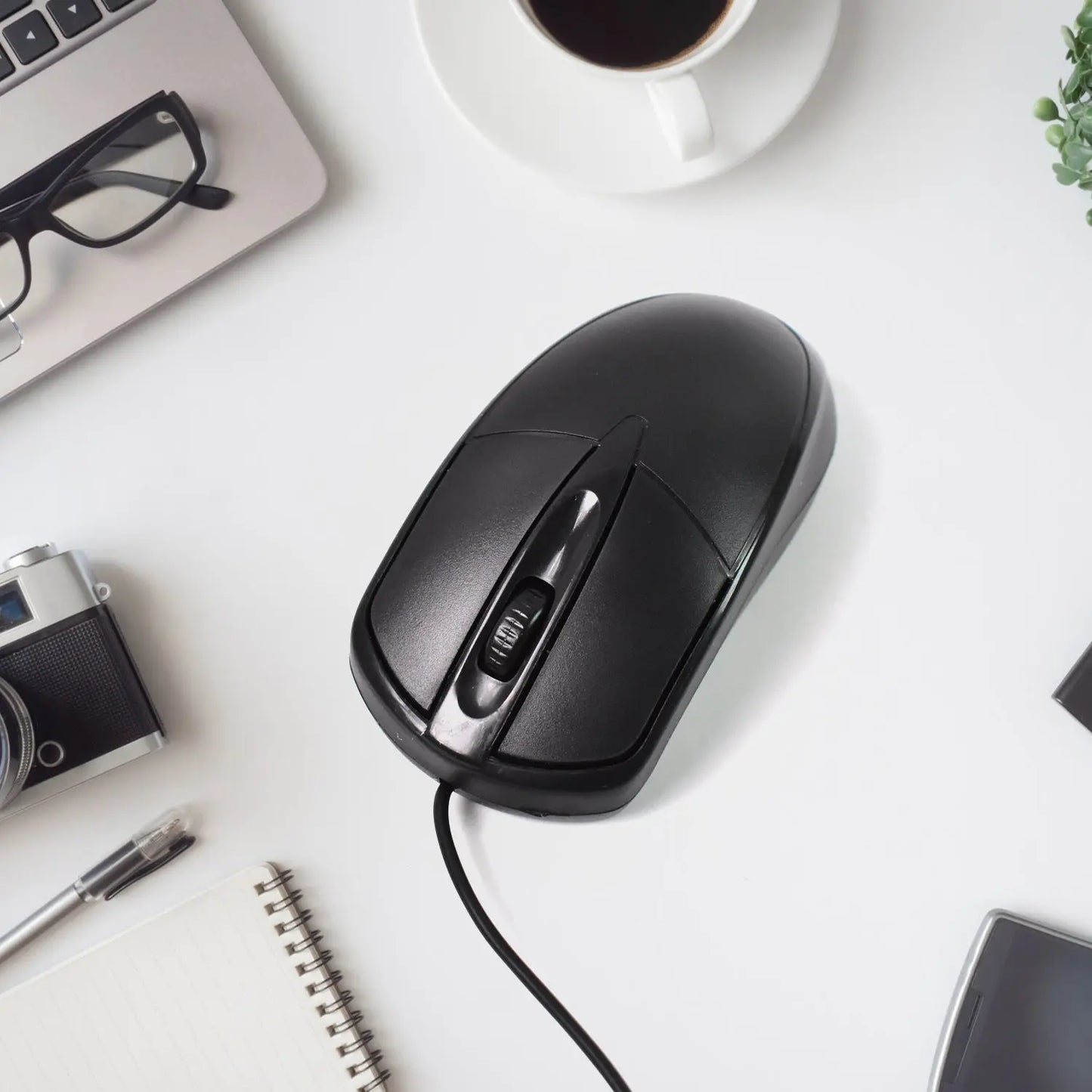 M - 045 Wired Optical Mouse for Laptop & PC | Ergonomic USB Mouse – 1 Pc - Chestore