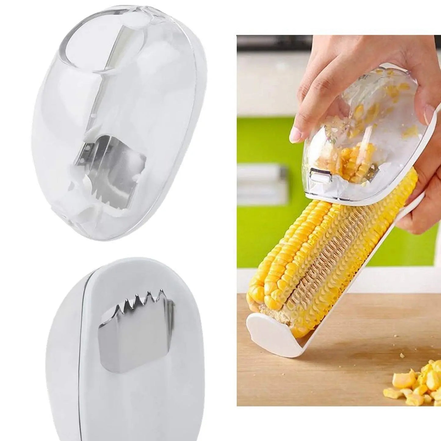 Magic Corn Remover – Easy Kernel Stripper with Steel Blades 🌽✨ - Chestore