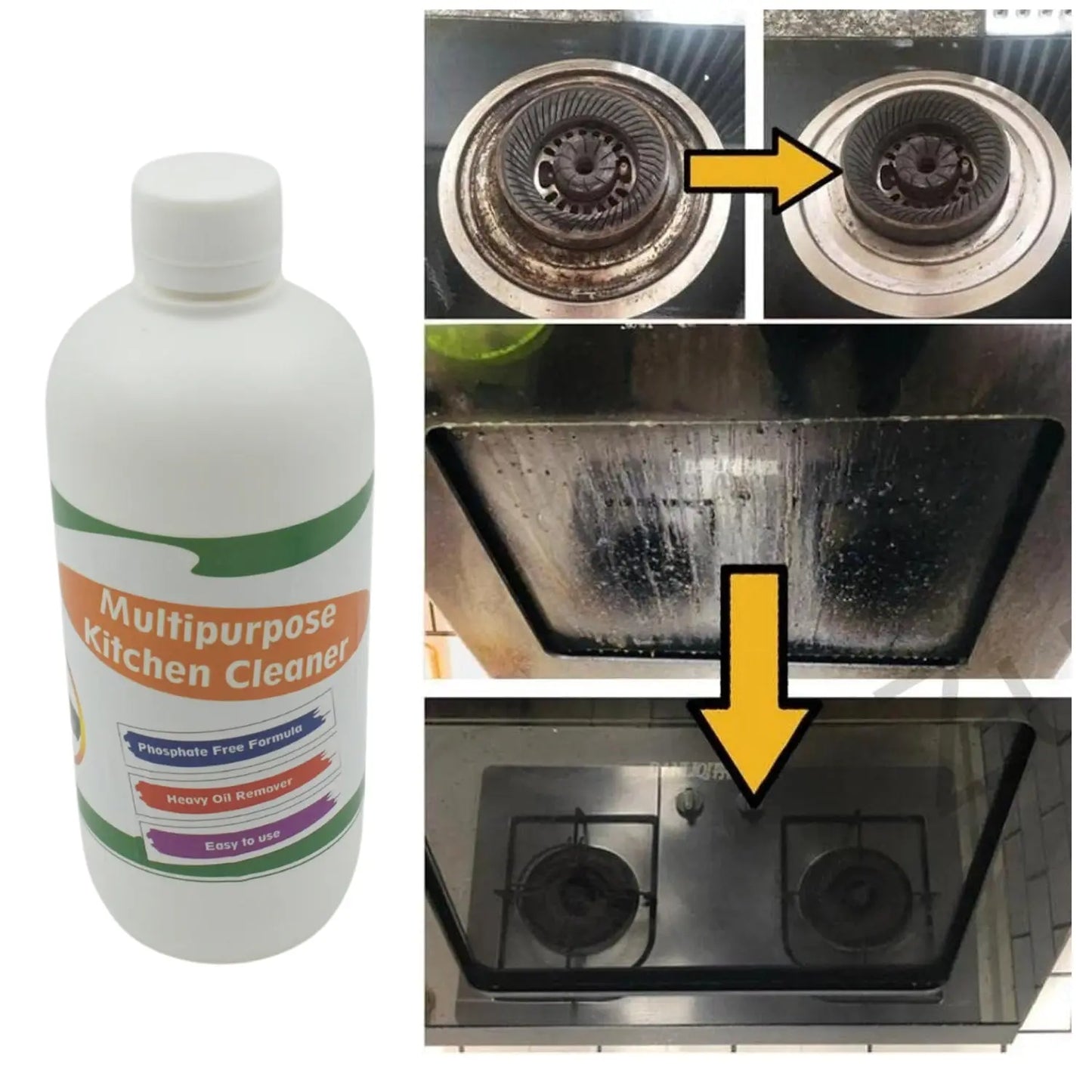 Magic Kitchen Degreaser Spray | Oil & Grease Stain Remover – 500ml - Chestore