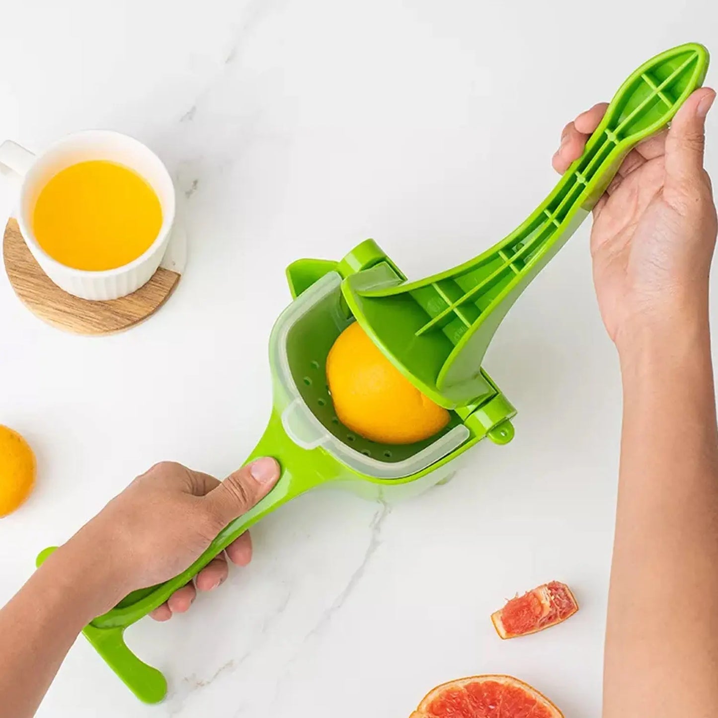 Heavy - Duty Manual Juice Press Squeezer – Easy Citrus Juicing (Multicolored) - Chestore