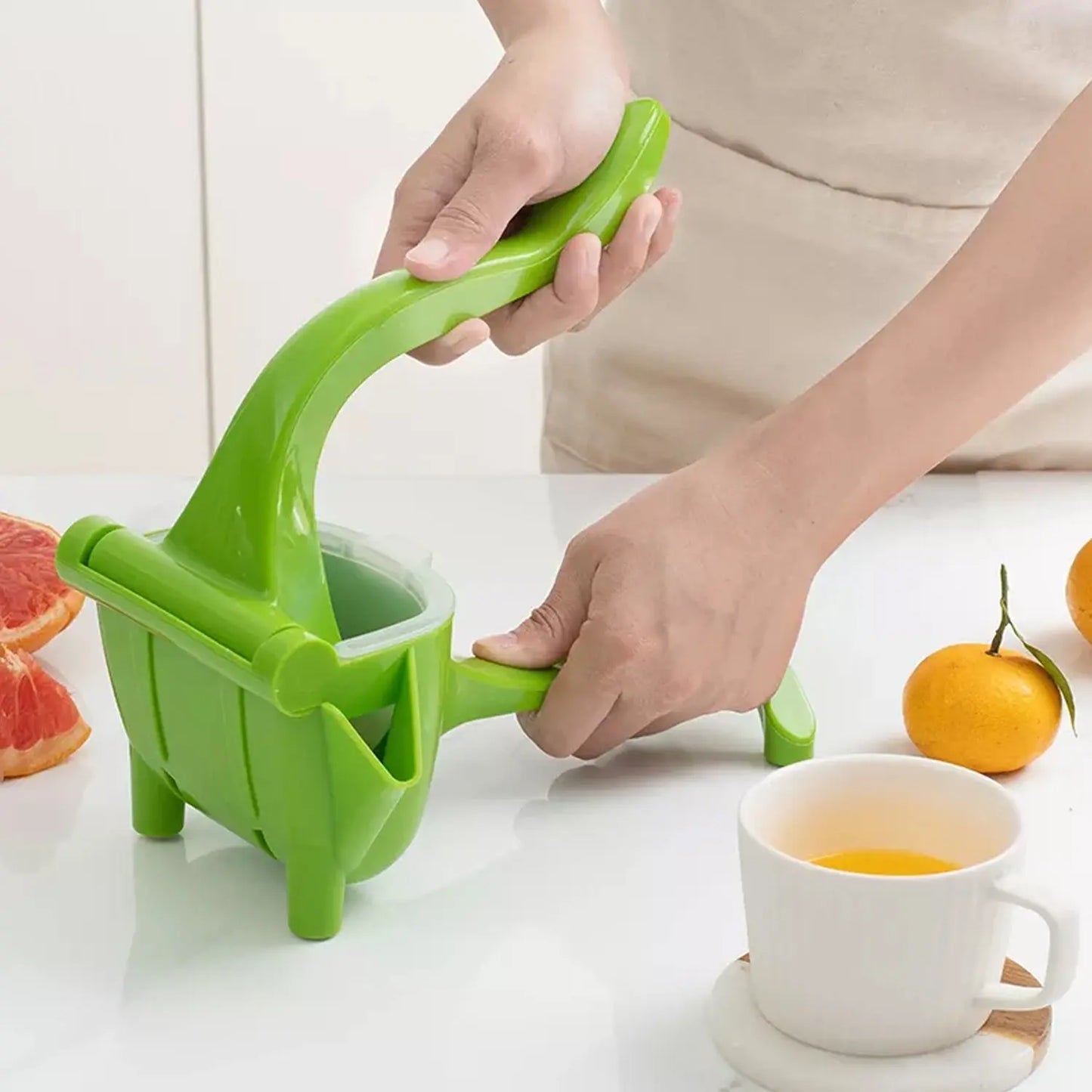Heavy - Duty Manual Juice Press Squeezer – Easy Citrus Juicing (Multicolored) - Chestore