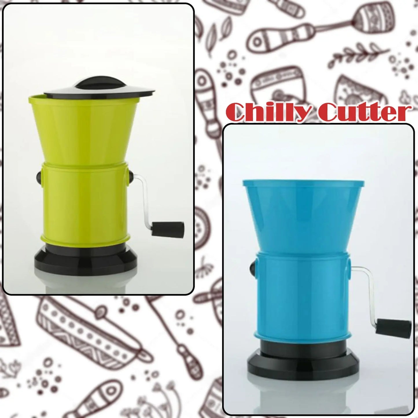 Round Chilly Cutter & Grinder – Sharp & Efficient Chopping - Chestore