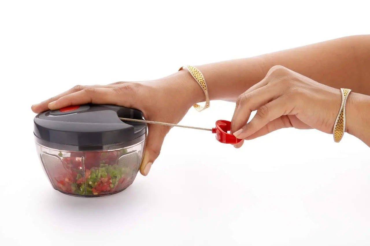 Manual Food Chopper – Compact & Powerful Hand - Held Vegetable Chopper Blender - Chestore